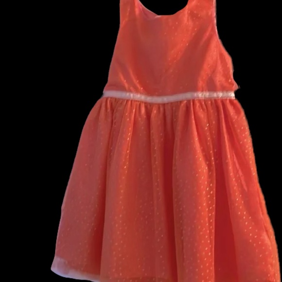 NEW Toddler Girls Princess Tulle-skirt orange Dress halloween pumpkin  3T - Picture 11 of 17